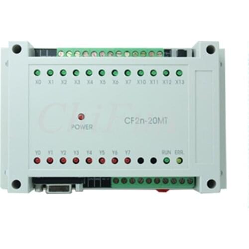 FX2N-20MT PLC industrial control board DC24V 12 way input 8 way transistors output RS232 RS485 Dual communication port