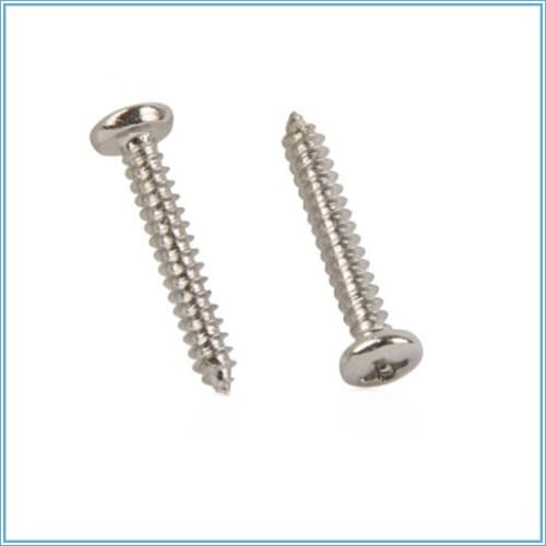 10PCS Screws Nuts Silver M2.2 M3.5 M3.9 M4.2 M4.8 Round Head Fit Hinges Countersunk Self-Tapping Screws Wood Hardware Tool