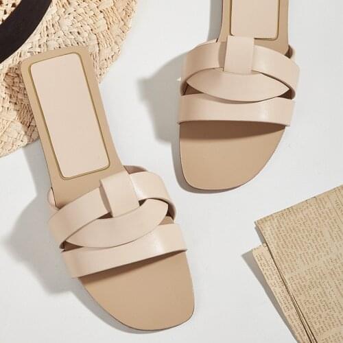 Women Shoes Slippers For Home Female Flats Rubber Slippers Women Flip Flop 2021 Summer Shoes For Women Fashion Comfort Slides