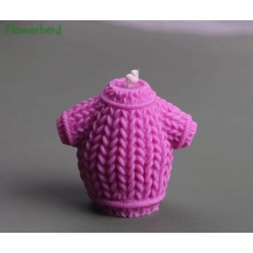 Large Baby Sweater Aromatherapy Scented Candle Silicone Mold DIY Cake Baking Children Sweater Resin Molds Candle Making Supplies