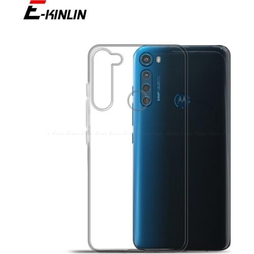 Silicone UltraThin Clear Soft Full Cover For Motorola Moto One 5G Fusion Plus Action Hyper Macro Power Vision Zoom TPU Back Case