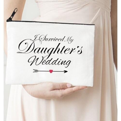 Wedding Flower Cosmetic Bag Women Make Up Bag Travel Toiletries Storage Pouch Daughters Clutch Purse New Pencil Case