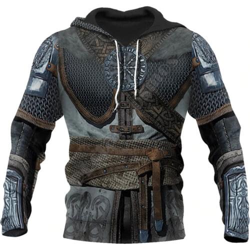 Viking Tattoo Cosplay 3D Print Hooded Hoodie Tracksuit Casual Sweatshirt Jacket Coat Unisex Pullover