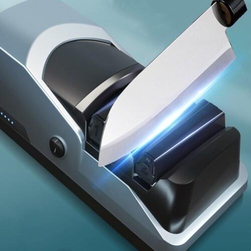 USB Charging Knife Sharpener Electric Knife Sharpener Fast Sharpener Automatic Professional Knife Grinder Knife Sharpening Stone