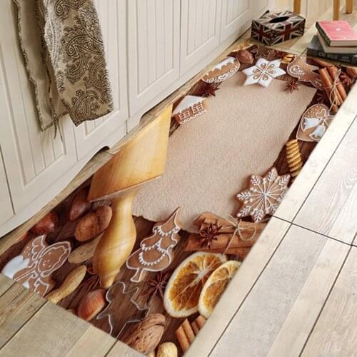 Delicious Seasoning Pattern Floor Mat Hallway Carpets and Rugs for Bedroom Living Room Kitchen Bathroom Anti-Slip Floor Mats