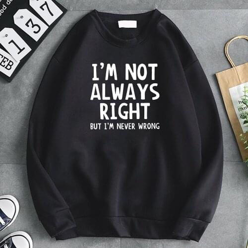 Womens Sweatshirt Cool Interesting Letters Printed Tops Female Fashion Oversized Sweatshirts Woman Round Neck Casual Sweatshirt