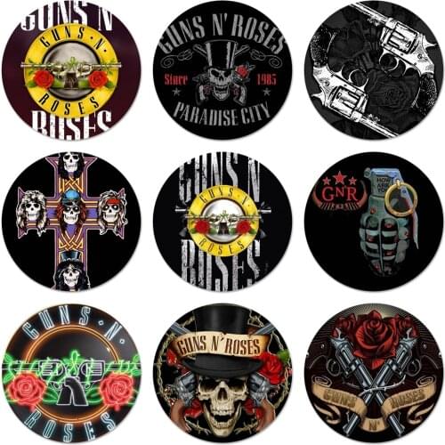 58mm Guns n roses Good Time Badge Brooch Pin Accessories For Clothes Backpack Decoration gift