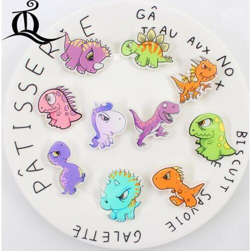 1 PC cartoon dinosaur Series Acrylic Badges Kawaii Badge Kawaii Icons on The Backpack Badges for Clothing Pin Brooch 78