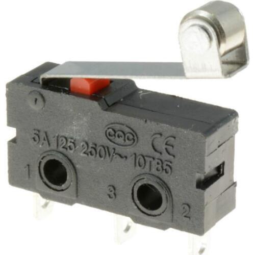 5 x Roller Lever Actuator Microswitch SPDT 5A Micro Switch