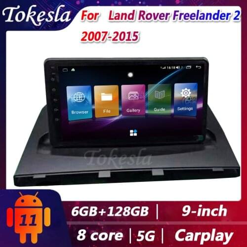 Tokesla Car Radio Android For Land Rover Freelander 2 Stereo Receiver DVD Automotivo Central Multimedia Gps Navigation 2007-2012