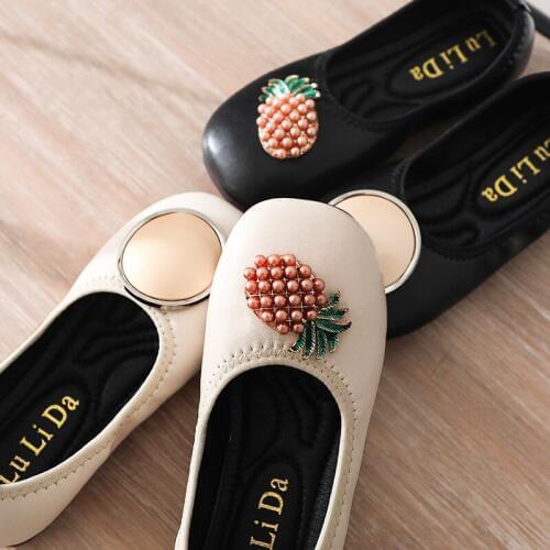 Autumn Girls Princess PU Leather Shoes Soft Bottom Toddler Girls Shallow Shoes Round Toe Children Girls Dance Shoes EUR 23-33