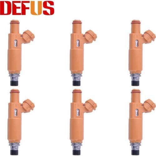 DEFUS 6x 195500-3300 Fuel Injector Nozzle Bico For Mitsubishi Montero Sport 99-04 Montero 98-00 3.5L V6 1955003300 195500 3300