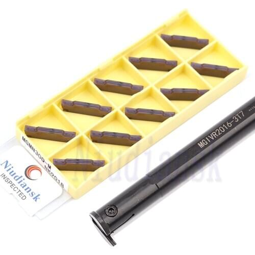 1pc Internal Grooving Tool Holder MGIVR2016 MGIVL2016 10pcs MGMN150 MGMN200 MGMN250 MGMN300 MGMN400 Carbide Blade CNC Lathe Tool