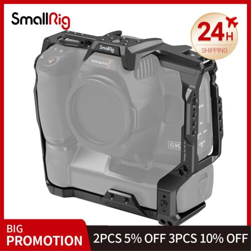 SmallRig Battery Grip Compatible Camera Cage Rig for BMPCC 6K Pro 3382