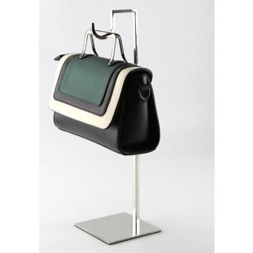 Loripos Curved Hook Metal Matte Silver Gold Adjustable Height Handbag Display Stand Wig Hat Bag Hanging Storage Rack Top-quality