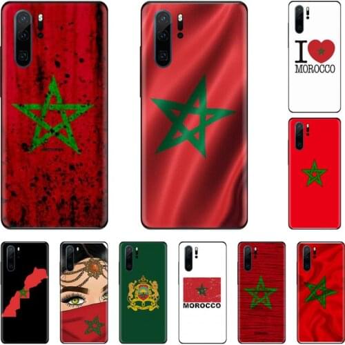 Maroc Morocco Flag Phone Case Funda For Huawei P9 P10 P20 P30 Lite 2016 2017 2019 plus pro P smart