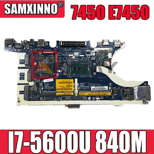Working for dell latitude 7450 E7450 motherboard ZBU11 LA-A963P CN-0KVR03 0KVR03 KVR03 I7-5600U 840M tested well