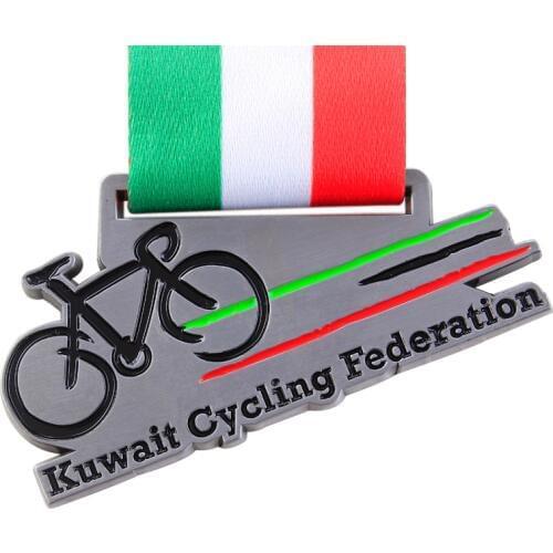 New design metal cycle bicycle race medal at factory price