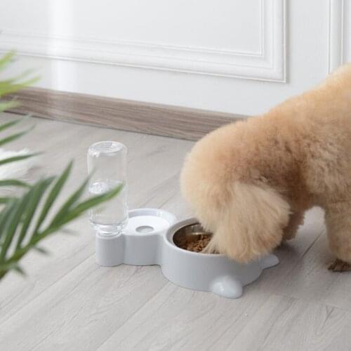 Dog bowl teddy bowl pet supplies food feeder stainless steel pet waterer small dog accessories