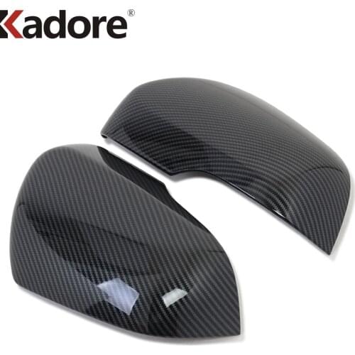 For Hyundai Grand Starex H-1 i800 2018 2019 2020 Carbon Fiber Side Door Rearview Mirror Cover Trims Car Accessories Styling