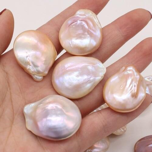 Natural Freshwater Pearl Irregular Baroque Pink Bare Beads For Jewelry Making DIY Bracelet Earrings Necklace Accessory