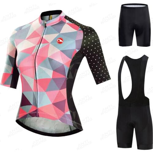 New 2021 Pro Women Cycling Set MTB Bike Clothing Womens Racing Bicycle Clothes Ropa Ciclismo Cycling Wear Cycling Jersey Set