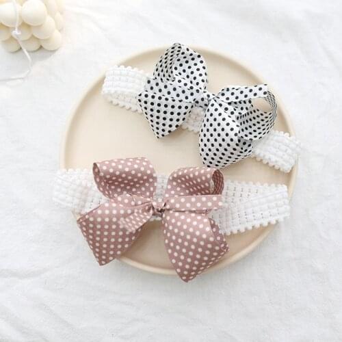 Lovely Baby Bows Headband For Girls Korean Hair Bands Dot Children Hairband Hair Accessories Infant Cute Headbands Headwear