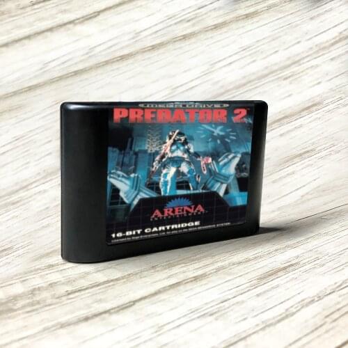 Predator 2 - EUR Label Flashkit MD Electroless Gold PCB Card for Sega Genesis Megadrive Video Game Console