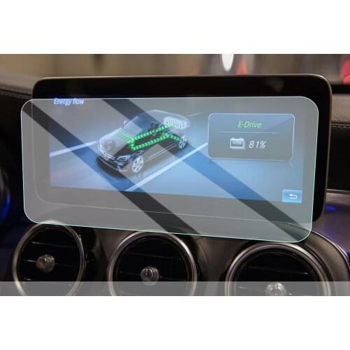 RUIYA For C-Class W205 10.25 Inch Car Navigation Touch Center Screen Protector Auto Interior Accessories Tempered Glass Film
