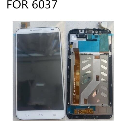 5.0inch For alcatel idol2 OT6037 6037 Touch Screen Digitizer Glass Sensor + LCD Display Panel Screen for idol 2 6037y cell phone