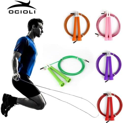 Jump Skipping Ropes Cable Steel Adjustable Fast Speed ABS Handle Jump Ropes Crossfit Training Boxing Sports Exercises