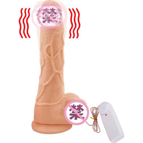 Vibrating Penis Adult Sex Toys for Women Simulation Penis Big Dildo Anal Butt G-spot Massage Masturbator Massager Waterproof