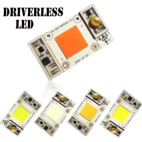 1pcs 50w 220v Driverless Grow LED Chip Light for Lamps Light Cool White / Warm / Neutral / Bule / White Full Spectrum
