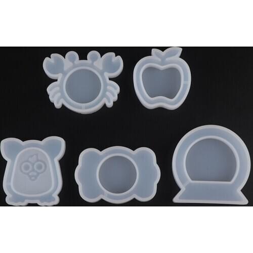 1pc Candy Shaker Molds Epoxy Resin Craft DIY Tools Resin Badge Crab Jewelry Accessories Handmade Charms Mould