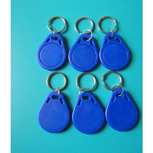 100pcs/lot 13.56mhz rfid key fob nfc tag free shipping IC Key Ring