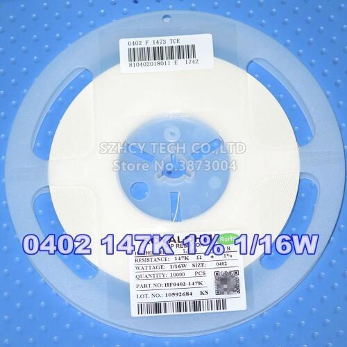 10000Pcs 0402 147K 1% 1/16W HF0402-147K New and origianl