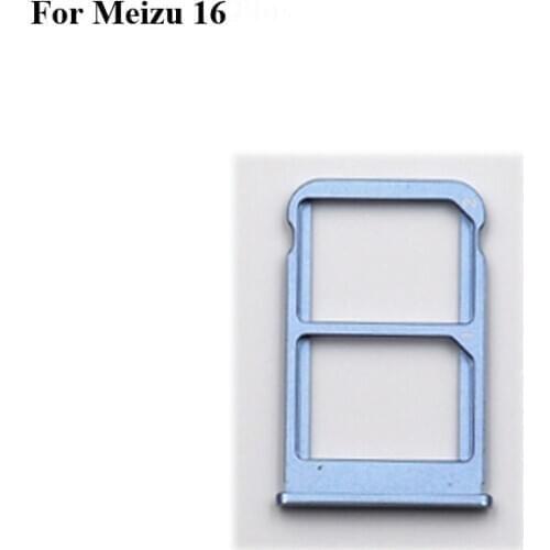 2PCS For Meizu 16 New Tested Sim Card Holder Tray Card Slot For Meizu16 Sim Card Holder Replacement Parts