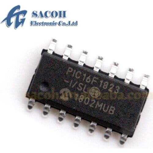 10PCS/lot New OriginaI PIC16F1823-I/SL PIC16F1823T-I/SL or PIC16F1823-E/SL PIC16F1823T-E/SL SOP14 Flash Microcontrollers