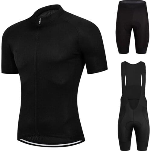 2020 6 Color Cycling Clothing Men Breathable Bike Jersey Bicycle Clothing Ropa Ciclismo Summer Simple Style Bib Cycling Set