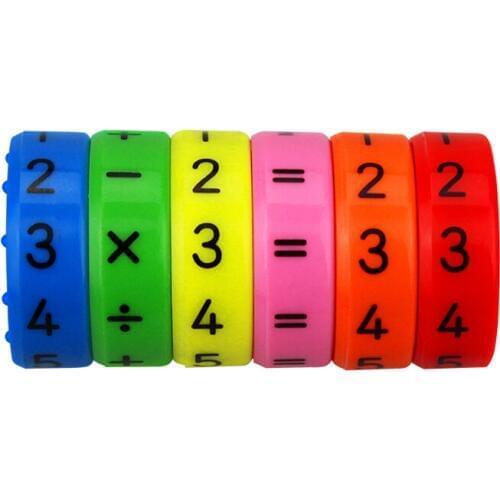 6 Pieces Magnetic Montessori Kids Preschool Educational Plastic Toys For Children Math Numbers DIY Assembling Puzzles Boys Gir