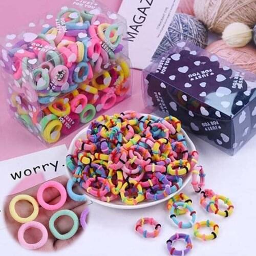 Hair Accessories Hair Band Baby Girl kids Hair Elastics Bobbles Endless 100 Mini