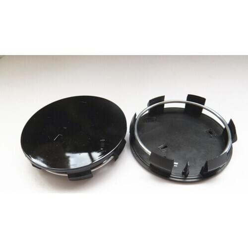 Car Styling 100pcs 60mm black silver Car Wheel Center Caps Hubcap covers emblem for 307 308 408 4008 Car Accessories