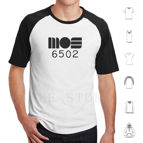 Mos 6502 8-Bit Cpu T Shirt Print Cotton Mos 6502 C64 6581 Sid Commodore 64 Micro 8 Bit 8Bit Retro Programming Amiga Spectrum