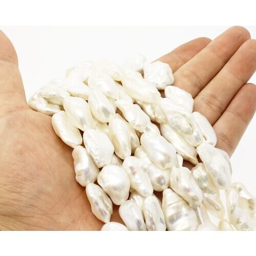 Natural Freshwater Pearl Classic Medium Hole Geometric Beads Jewelry Making DIY Necklace Bracelet Earrings Jewelry Accessories