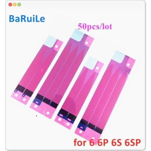 BaRuiLe 50pcs Battery Adhesive Sticker For iPhone 11 pro Max X XS Max XR 5s 6 6s 7 8 plus Battery Glue Tape Strip Tab Repair