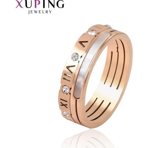 Xuping Stainless Steel Rings Vintage Unisex European Style VintagePopular Jewelry Birthday Party Gift 16264