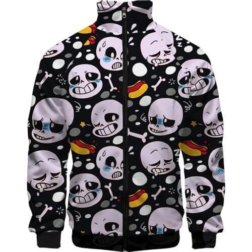 2020 undertale Jacket Men/Women Comics Pocket Windbreaker 3D Printed Casual Street Jacket Autumn Spring Clothing