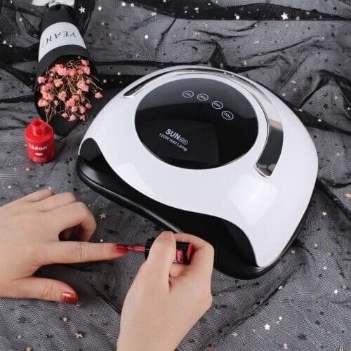Manicure Tool 120W High Power Fast Curing Auto Sensing Dryer SUN BQ5T UV LED Ice Lamp Pedicure Light Drying Gel Polish Nail Art