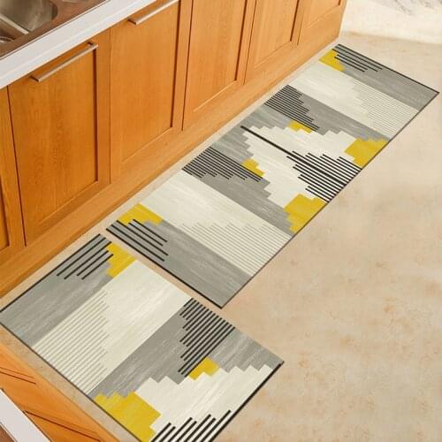 New Geometric Printed Doormat Living Rooms Anti-slip Carpet Absorbent Shower Bath Mat Bedroom Kitchen Rug Hallway Welcome Mats
