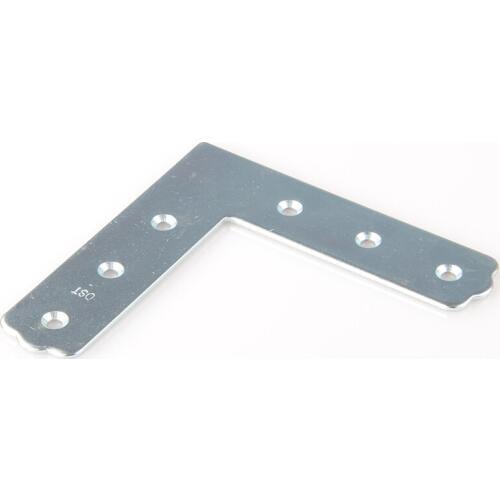 Galvanized Angle Iron Corner Brackets Reinforce Adapting Piece L Shape Plane 2.5x120x120x30 8pcs